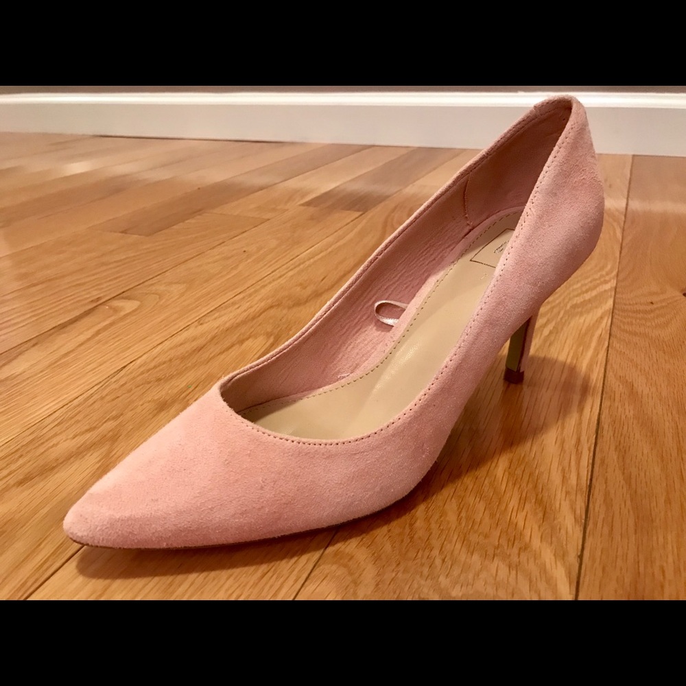 Gap Dusty-rose Pink Suede Classic Pointed-toe Pump